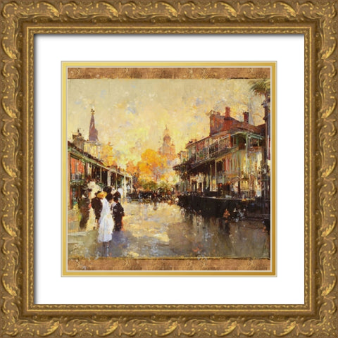 Glorious New Orleans IIII Gold Ornate Wood Framed Art Print with Double Matting by Wiley, Marta