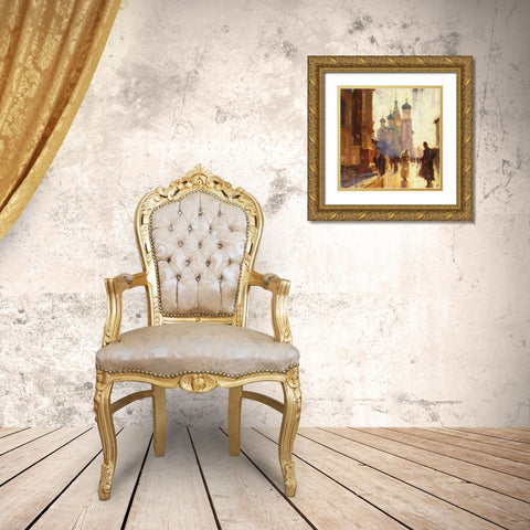 Romantic Russia I Gold Ornate Wood Framed Art Print with Double Matting by Wiley, Marta