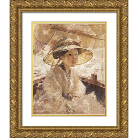 Japanese Beauty I Gold Ornate Wood Framed Art Print with Double Matting by Wiley, Marta