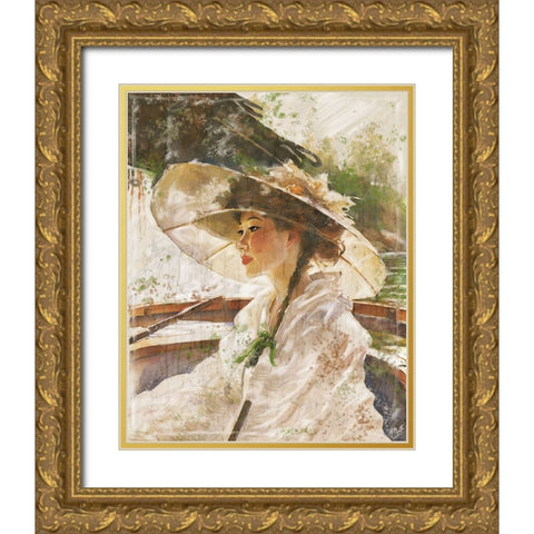 Japanese Beauty II Gold Ornate Wood Framed Art Print with Double Matting by Wiley, Marta