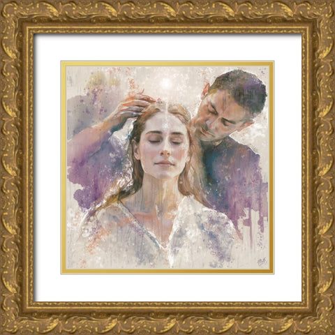 Reiki II Gold Ornate Wood Framed Art Print with Double Matting by Wiley, Marta