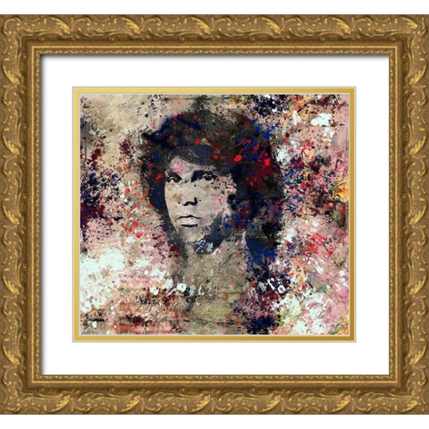 Jim Morrison II Gold Ornate Wood Framed Art Print with Double Matting by Wiley, Marta