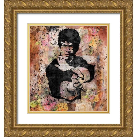 Bruce Lee VI Gold Ornate Wood Framed Art Print with Double Matting by Wiley, Marta