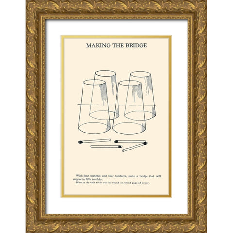 Making the Bridge Gold Ornate Wood Framed Art Print with Double Matting by Retromagic