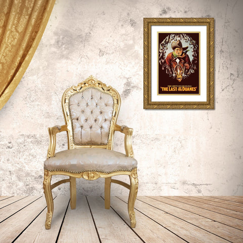 Vintage Westerns: Last of the Duanes Gold Ornate Wood Framed Art Print with Double Matting by Unknown