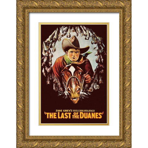 Vintage Westerns: Last of the Duanes Gold Ornate Wood Framed Art Print with Double Matting by Unknown