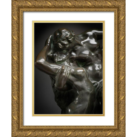 Eternal Spring, ca. 1881-1884 Gold Ornate Wood Framed Art Print with Double Matting by Rodin, Auguste