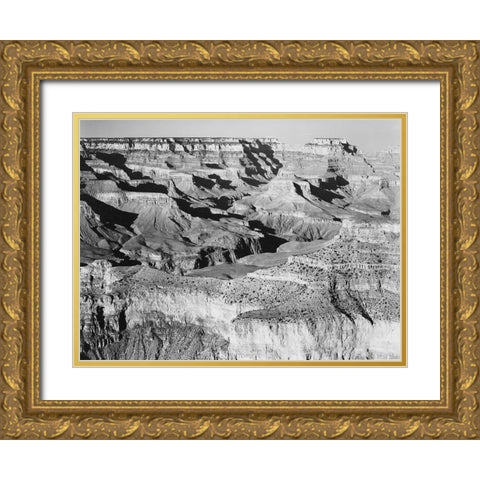 Grand Canyon National Park, Arizona - National Parks and Monuments, 1940 Gold Ornate Wood Framed Art Print with Double Matting by Adams, Ansel