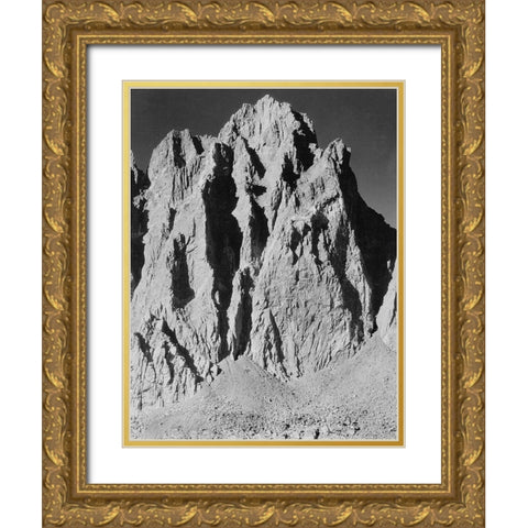 Mt. Winchell, Kings River Canyon, proposed as a national park, California, 1936 Gold Ornate Wood Framed Art Print with Double Matting by Adams, Ansel