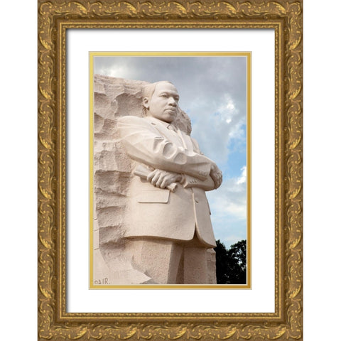 Martin Luther King, Jr. Memorial, Washington, D.C. Gold Ornate Wood Framed Art Print with Double Matting by Highmith, Carol