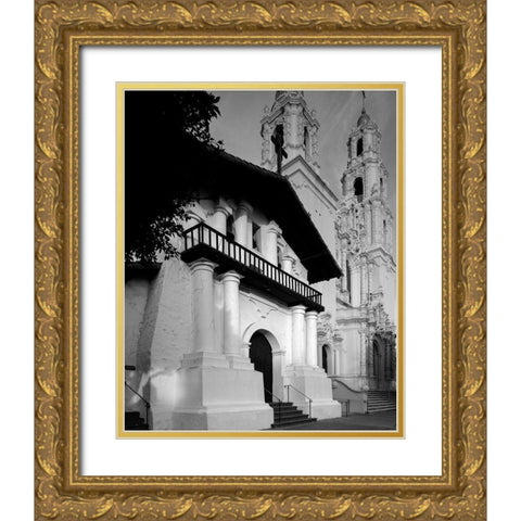 The 1791 Mission Dolores San Francisco California Gold Ornate Wood Framed Art Print with Double Matting by Highsmith, Carol
