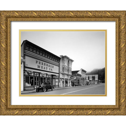 Ferndale California Gold Ornate Wood Framed Art Print with Double Matting by Highsmith, Carol