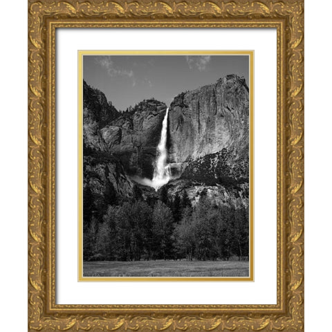 Yosemite Falls Yosemite National Park California Gold Ornate Wood Framed Art Print with Double Matting by Highsmith, Carol