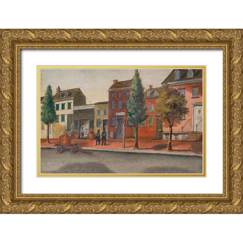 Chimney Sweeps Gold Ornate Wood Framed Art Print with Double Matting by Chappel, William P.