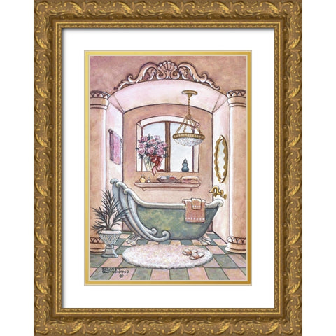 Neoclassic Tub II Gold Ornate Wood Framed Art Print with Double Matting by Kruskamp, Janet