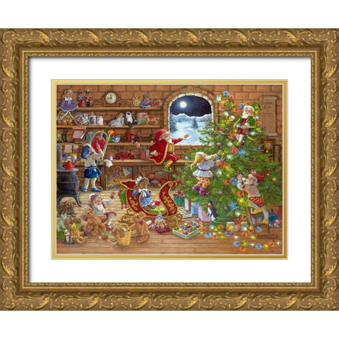Countdown to Christmas Gold Ornate Wood Framed Art Print with Double Matting by Kruskamp, Janet