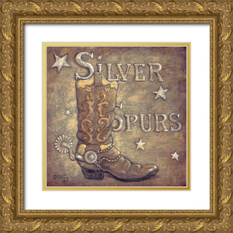 Silver Spurs Gold Ornate Wood Framed Art Print with Double Matting by Kruskamp, Janet