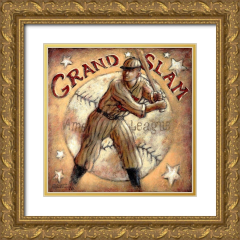 Grand Slam Gold Ornate Wood Framed Art Print with Double Matting by Kruskamp, Janet