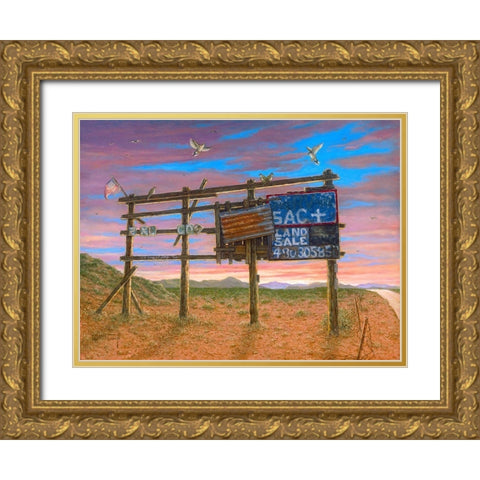 Desert Sentinel Gold Ornate Wood Framed Art Print with Double Matting by Kruskamp, Janet