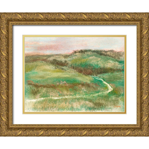 16 Gold Ornate Wood Framed Art Print with Double Matting by Degas, Edgar