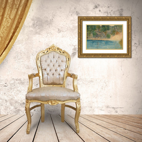 Blue Spring, Florida Gold Ornate Wood Framed Art Print with Double Matting by Homer, Winslow