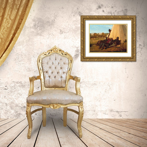 The Bright Side Gold Ornate Wood Framed Art Print with Double Matting by Homer, Winslow