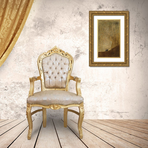 The Dog Gold Ornate Wood Framed Art Print with Double Matting by Goya, Francisco