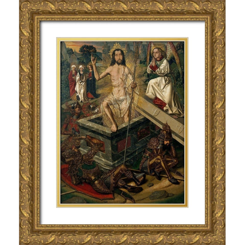 Resurrection Gold Ornate Wood Framed Art Print with Double Matting by Bermejo, Bartolome