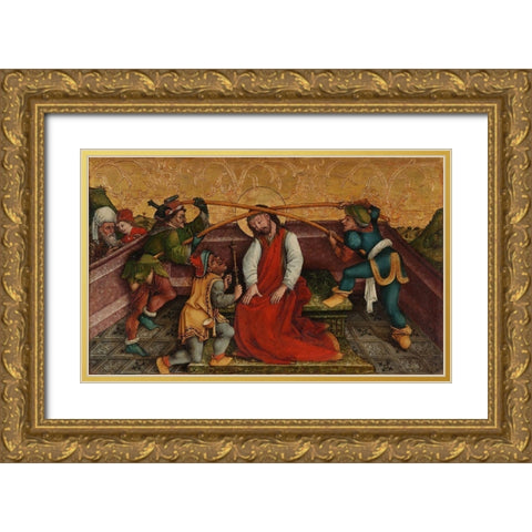 Crowning with Thorns Gold Ornate Wood Framed Art Print with Double Matting by Master VEA