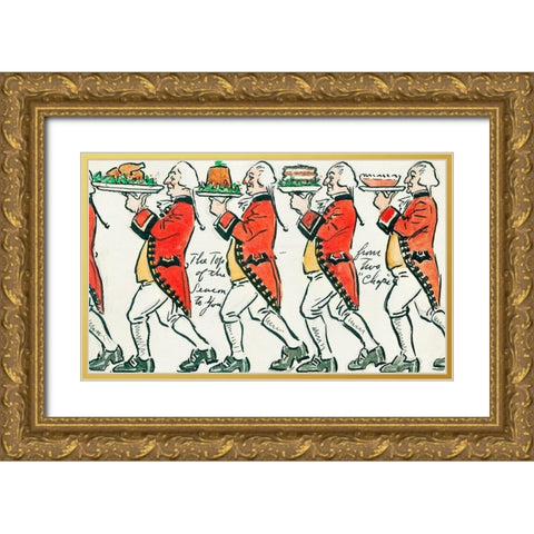 The top of the season to you Gold Ornate Wood Framed Art Print with Double Matting by Wallach, Miriam and Ira D