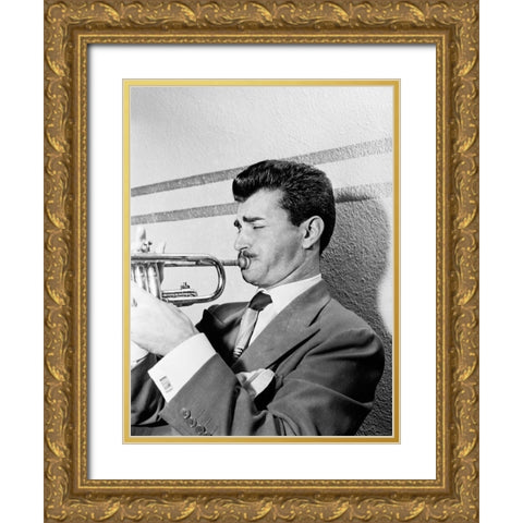 Chico Alvarez-1947 Gold Ornate Wood Framed Art Print with Double Matting by Gottlieb, William