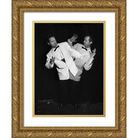 Portrait of King Guion-between 1938 and 1949 Gold Ornate Wood Framed Art Print with Double Matting by Gottlieb, William