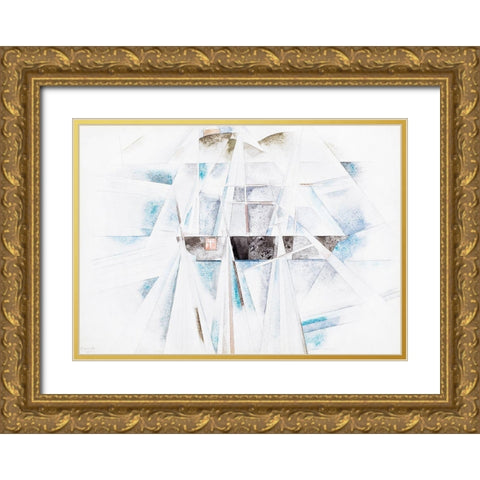 Bermuda No. 2-The Schooner Gold Ornate Wood Framed Art Print with Double Matting by Demuth, Charles
