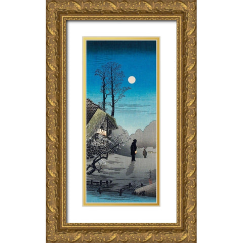 Old Inn Gold Ornate Wood Framed Art Print with Double Matting by Takahashi, Hiroaki