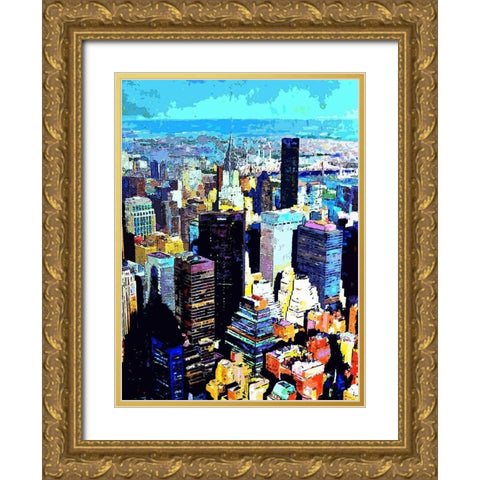Empire View II Gold Ornate Wood Framed Art Print with Double Matting by Ghanooni, Sarah