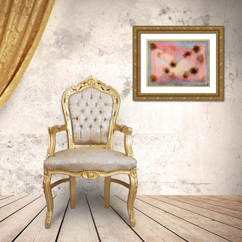 Hardy Plants Gold Ornate Wood Framed Art Print with Double Matting by Klee, Paul