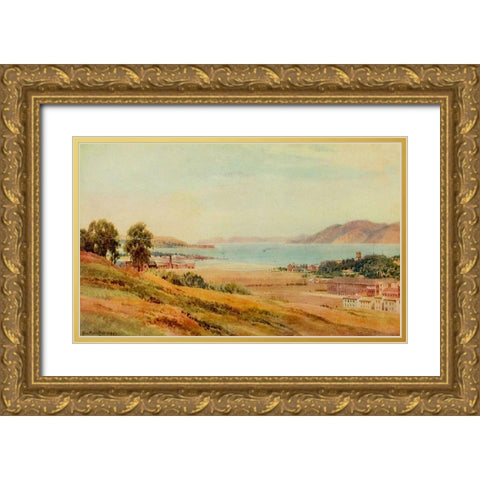 Golden Gate and Black Point-San Francisco-California 1914 Gold Ornate Wood Framed Art Print with Double Matting by Palmer, Sutton