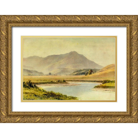 Tamalpias-California 1914 Gold Ornate Wood Framed Art Print with Double Matting by Palmer, Sutton