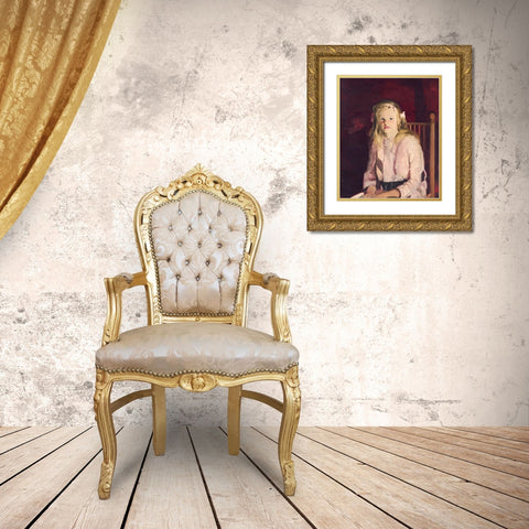 Julie Hudson Gold Ornate Wood Framed Art Print with Double Matting by Bellows, George