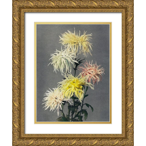 Nami Chi Dori Gold Ornate Wood Framed Art Print with Double Matting by Kazumasa, Ogawa