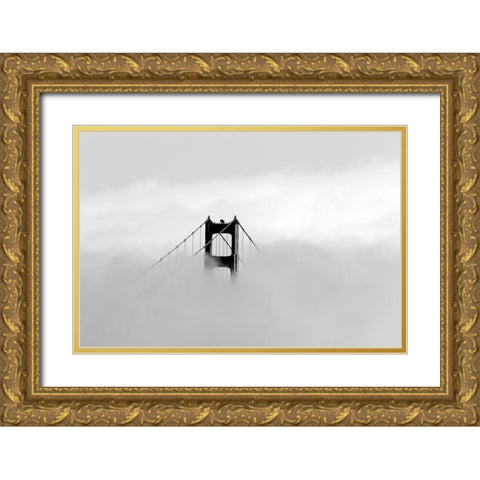 Golden gate bridge-San Fransisco USA Gold Ornate Wood Framed Art Print with Double Matting by Highsmith, Carol