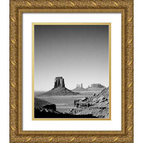 Monument Valley-Arizona Gold Ornate Wood Framed Art Print with Double Matting by Highsmith, Carol