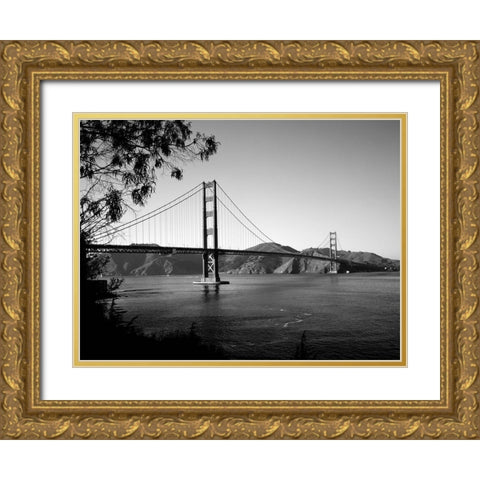 The Golden Gate Bridge Gold Ornate Wood Framed Art Print with Double Matting by Highsmith, Carol