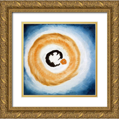 Dawn II Gold Ornate Wood Framed Art Print with Double Matting by Dove, Arthur