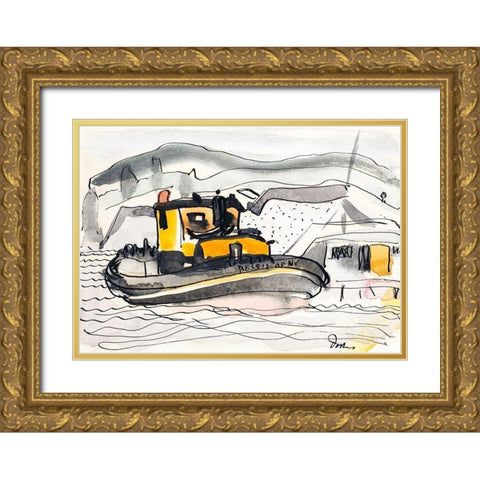 Study for The Bessie of New York Gold Ornate Wood Framed Art Print with Double Matting by Dove, Arthur