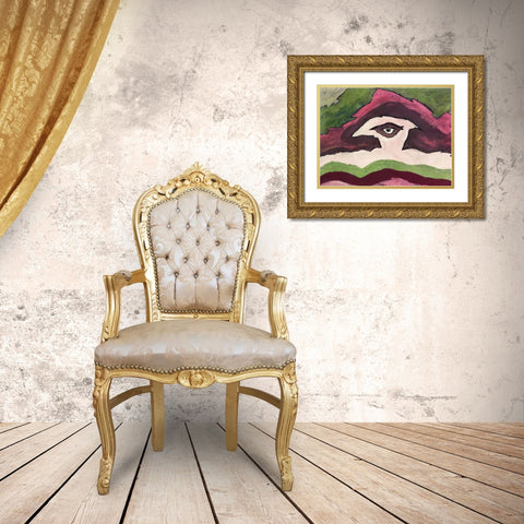 Storm Clouds Gold Ornate Wood Framed Art Print with Double Matting by Dove, Arthur