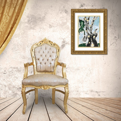 Sycamore Gold Ornate Wood Framed Art Print with Double Matting by Dove, Arthur