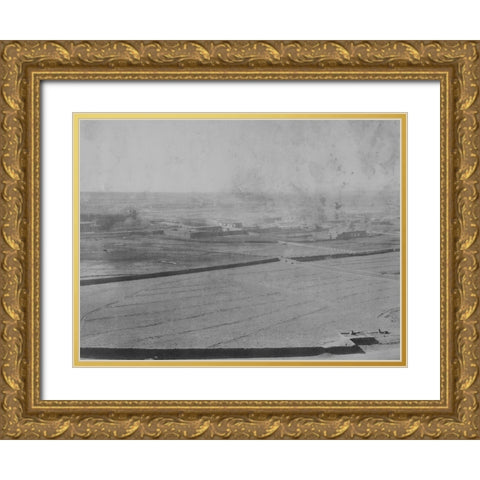 Santa Fe-New Mexico-1873 Gold Ornate Wood Framed Art Print with Double Matting by OSullivan, Timothy H