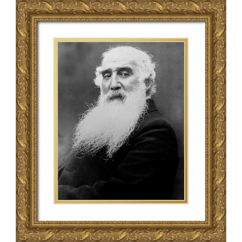 Pissarro 1900 Gold Ornate Wood Framed Art Print with Double Matting by Vintage Photography