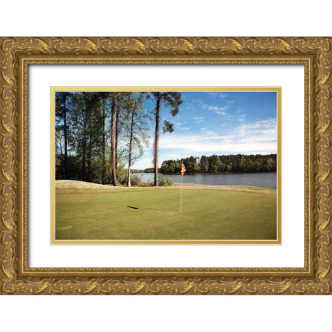 Grand National Golf Course I Gold Ornate Wood Framed Art Print with Double Matting by Highsmith, Carol